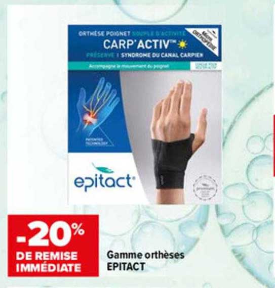 gamme orthèses epitact -20% de remise immédiate