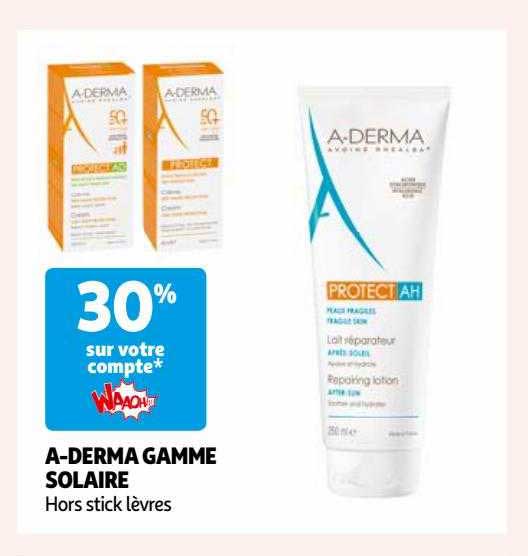 a-derma gamme solaire