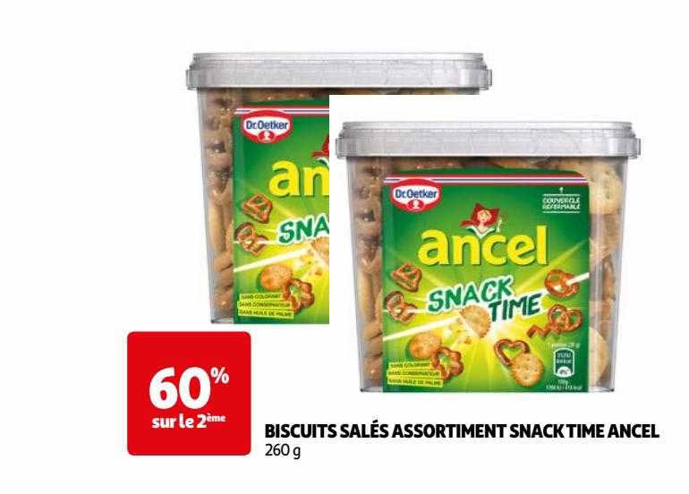 Biscuits Salés Assortiment Snack Time Ancel