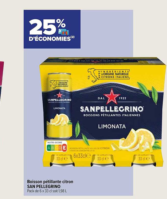 Boisson Pétillante Citron San Pellegrino