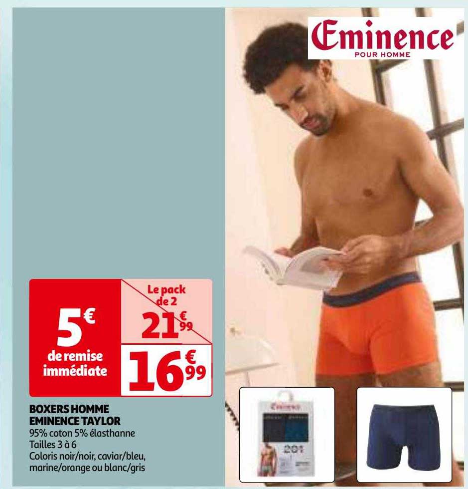 boxers homme éminence taylor