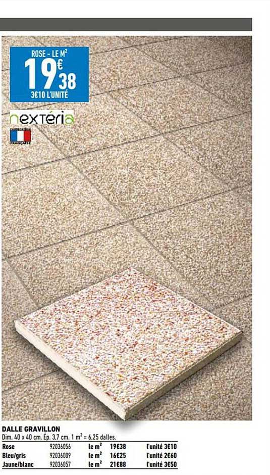 dalle gravillon nextéria