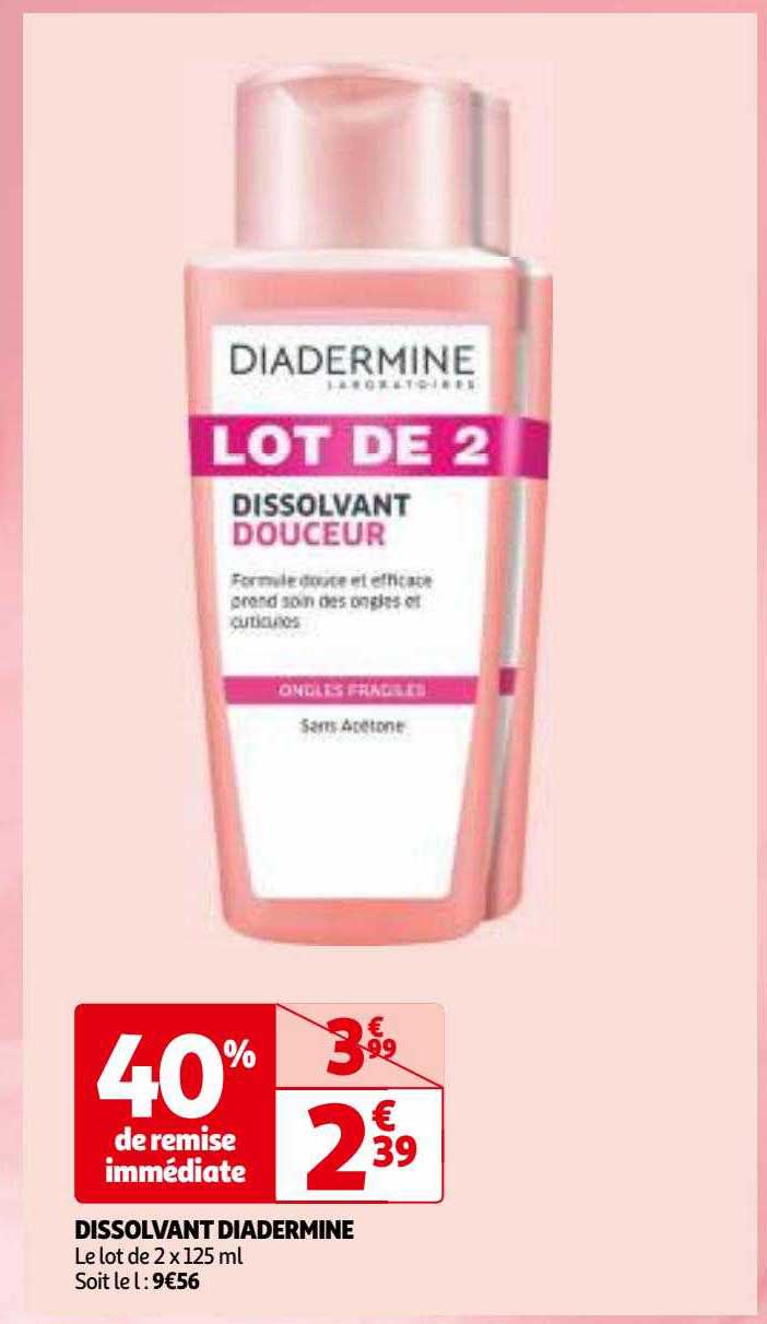 Dissolvant Diadermine