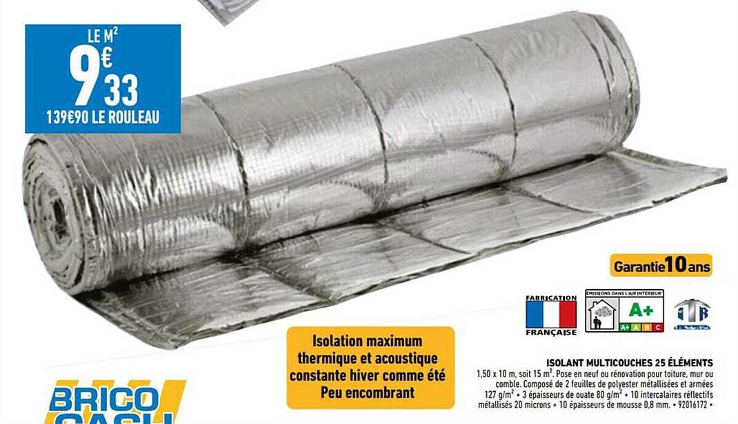 Isolant Multicouches 25 éléments