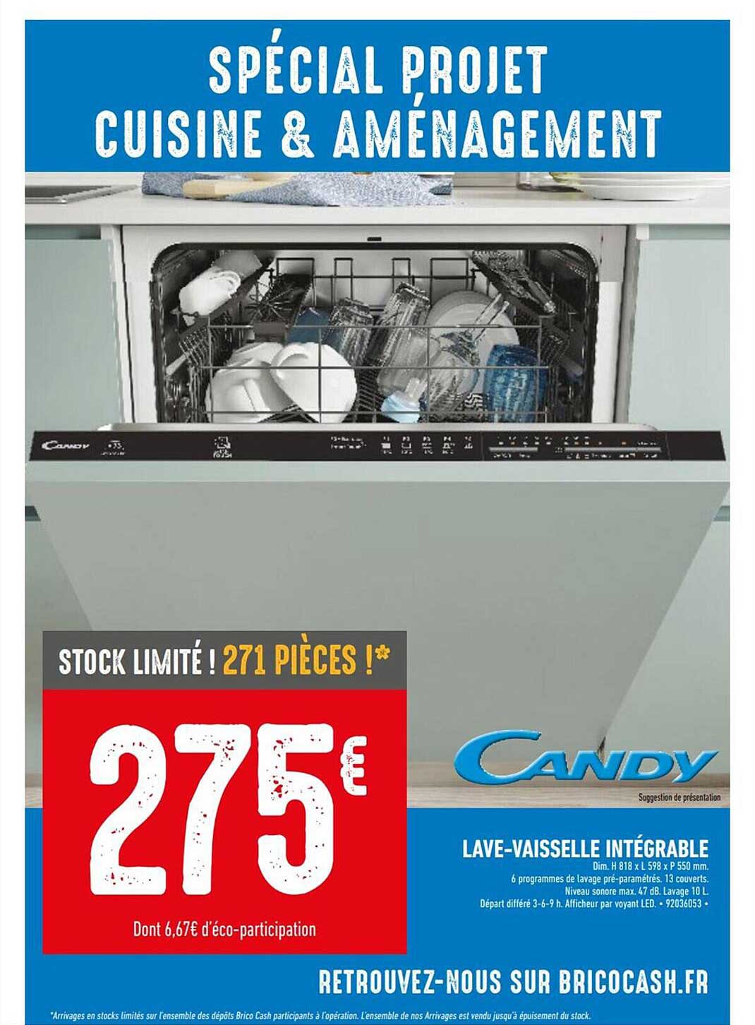 lave-vaisselle intégrable candy