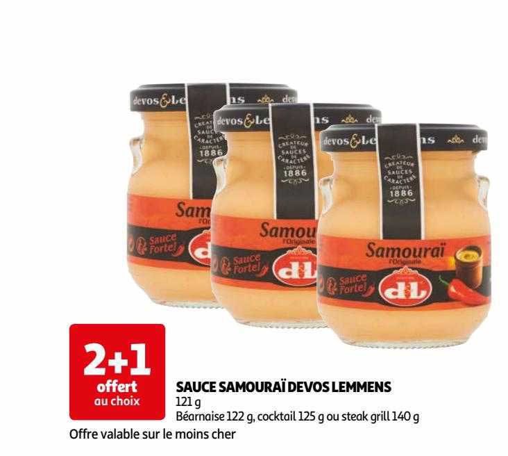 sauce samouraï devos Lemmens