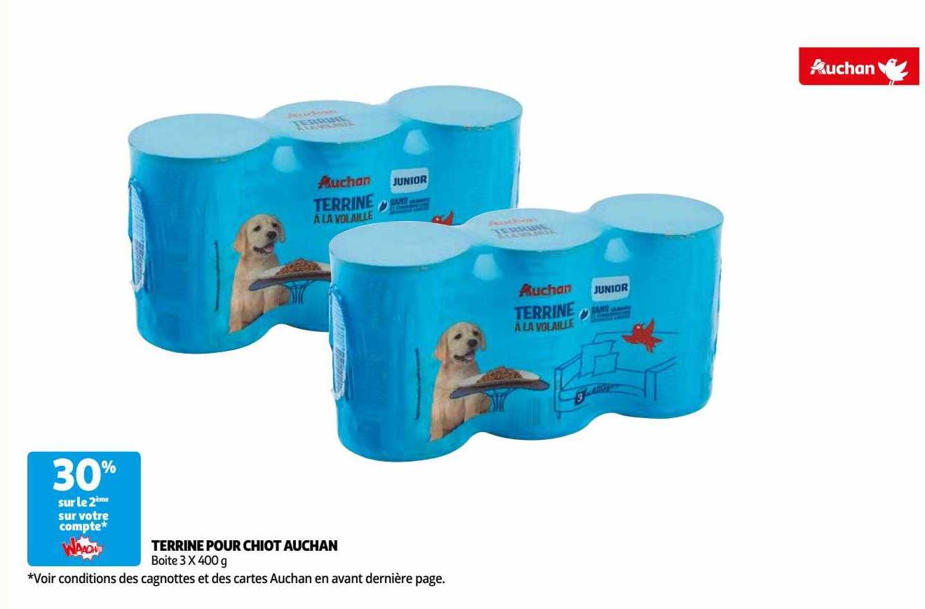 Terrine Pour Chiot Auchan