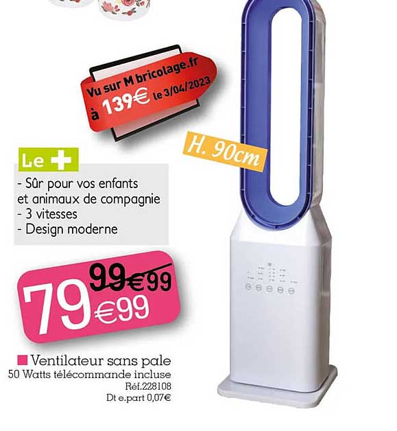 ventilateur sans pale