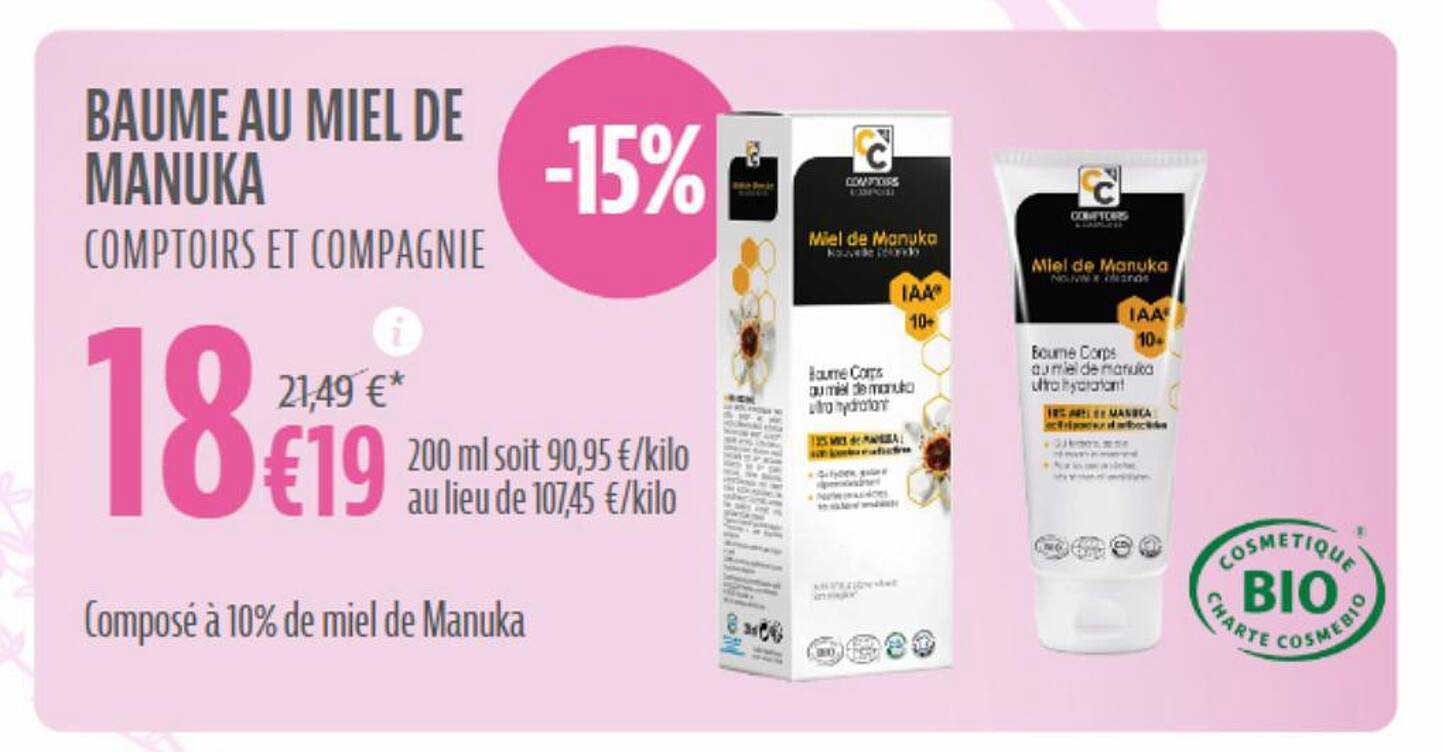 baume au miel de manuka comptoirs et compagnie