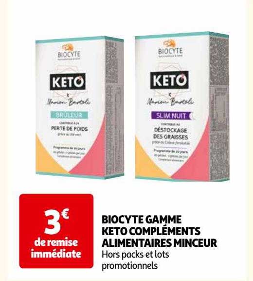 biocyte gamme keto compléments alimentaires minceur