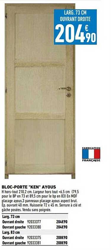 bloc-porte "ken" ayous