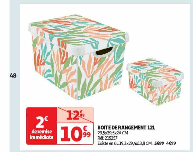 boîte de rangement 12l