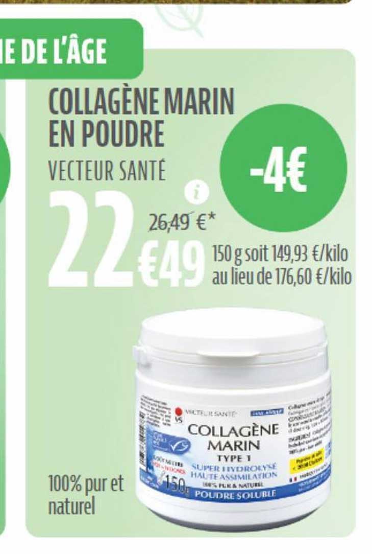 collagène marin en poudre vecteur santé