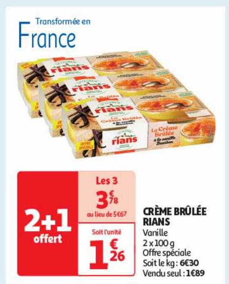 crème brûlée rians