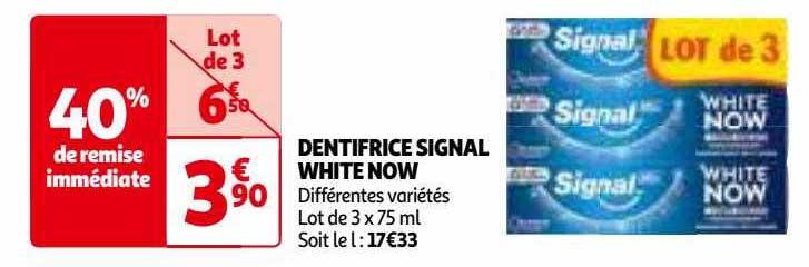 Dentifrice Signal White Now
