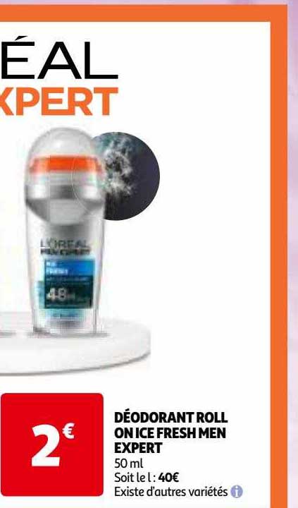 déodorant roll on ice fresh men expert