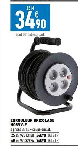 enrouleur bricolage h05vv-f