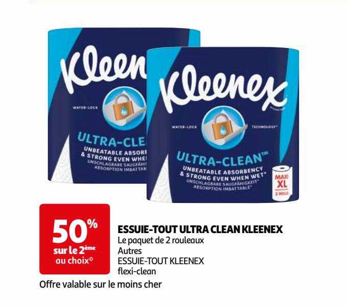 essuie-tout ultra clean kleenex