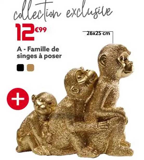 famille de singes à poser