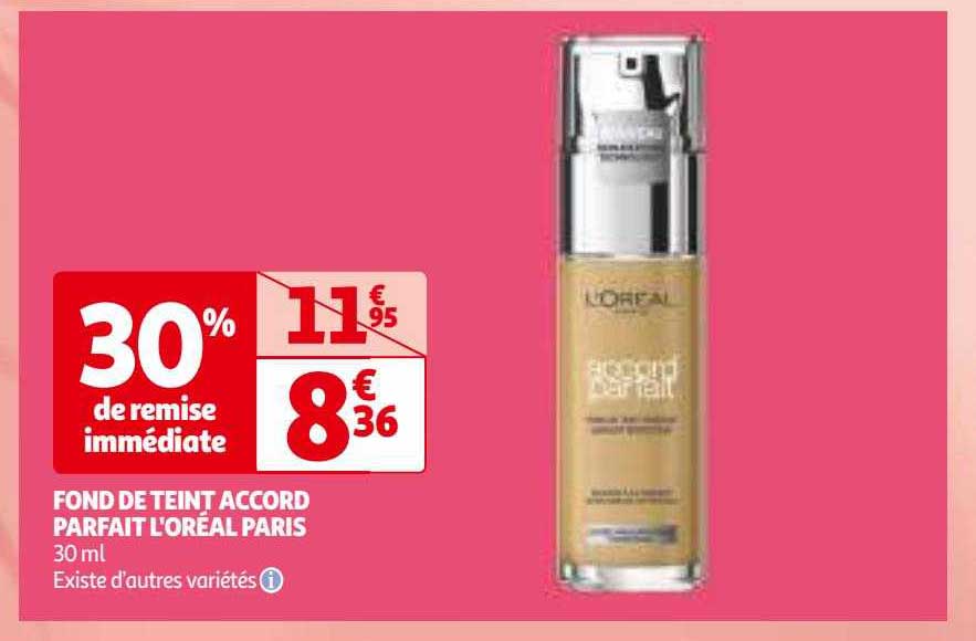 fond de teint accord parfait l'oréal paris