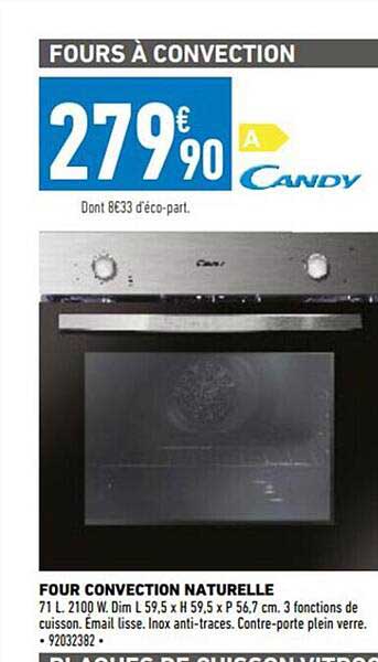 four convection naturelle candy