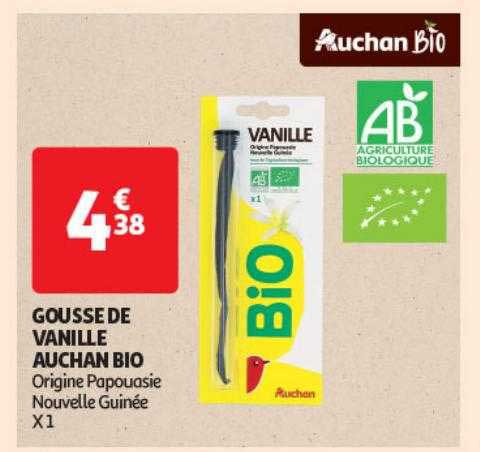 gousse de vanille auchan bio