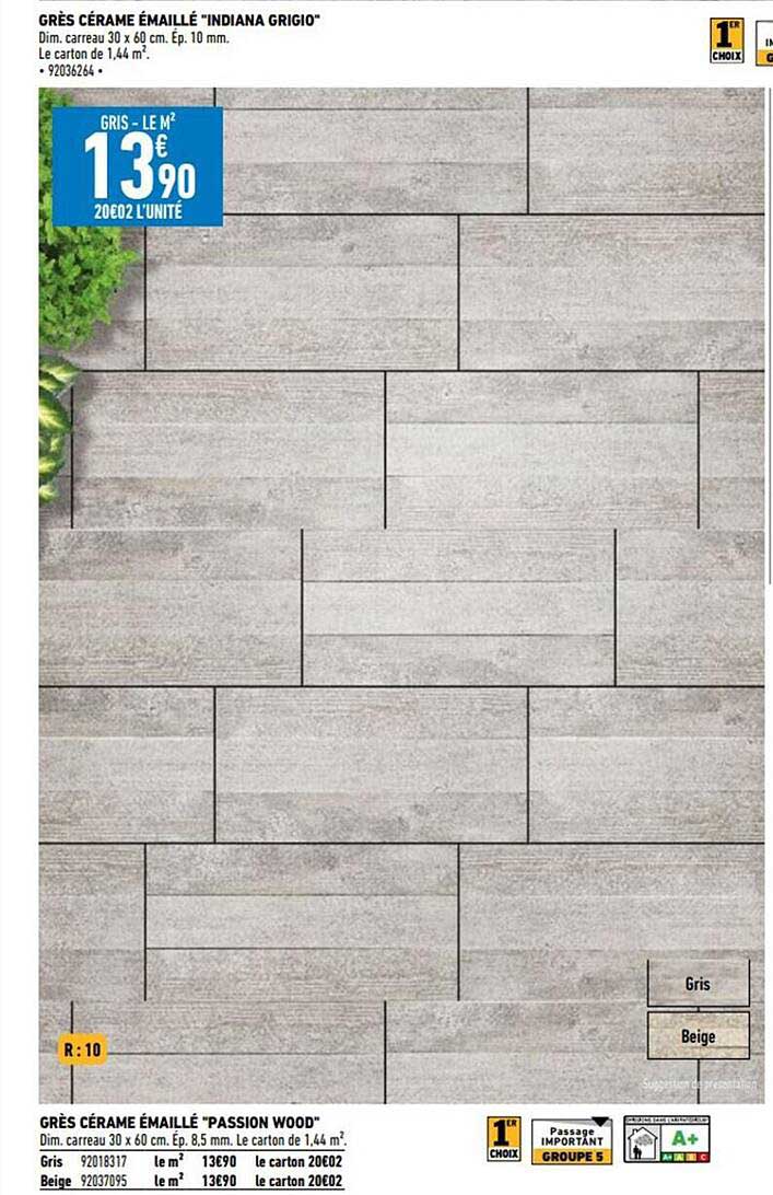 grès cérame émaillé "passion wood"