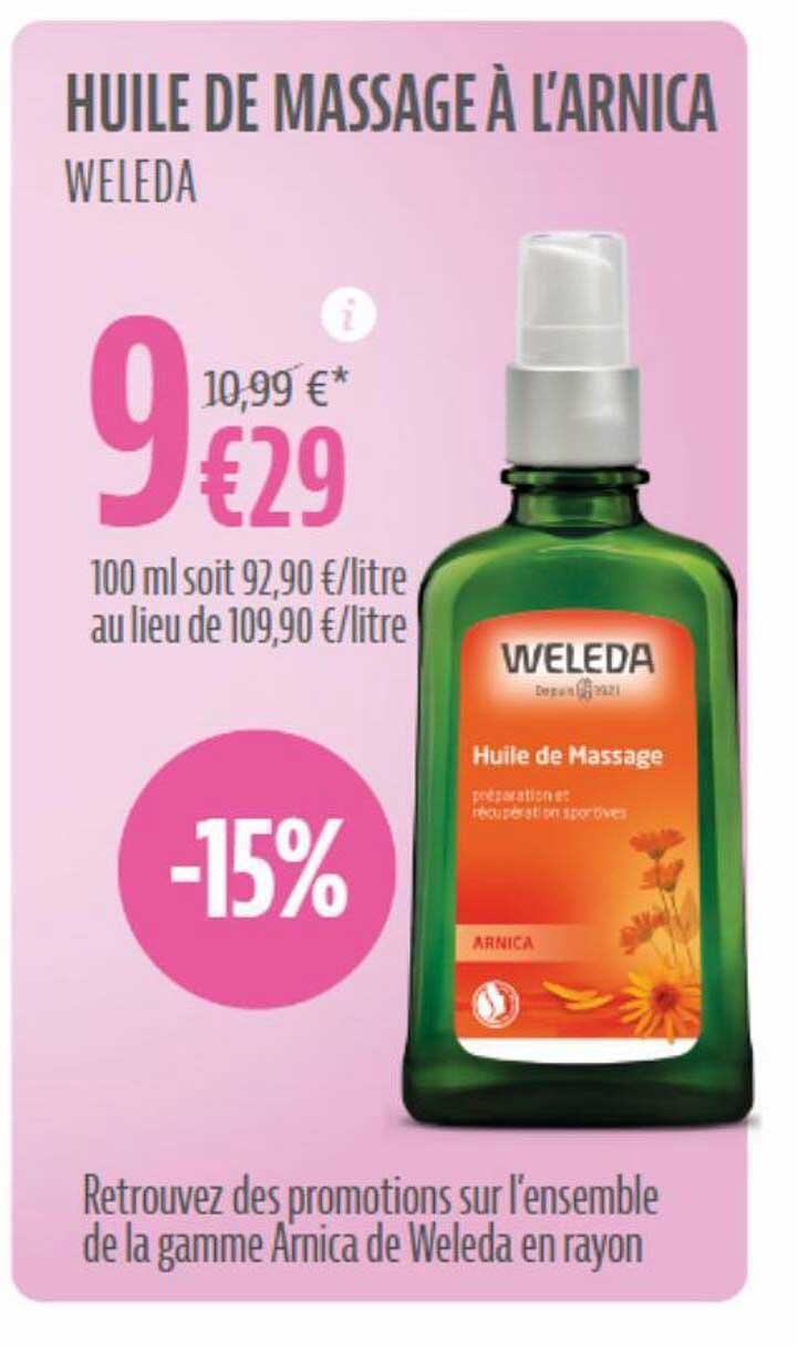 huile de massage à l'arnica weleda