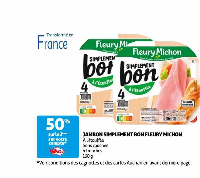 Jambon Simplement Bon Fleury Michon