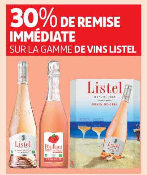 La Gamme De Vins Listel