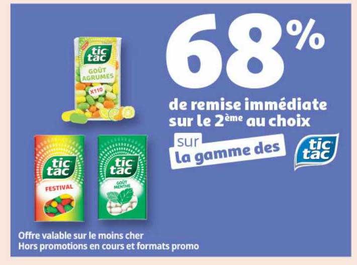 la gamme des tic tac
