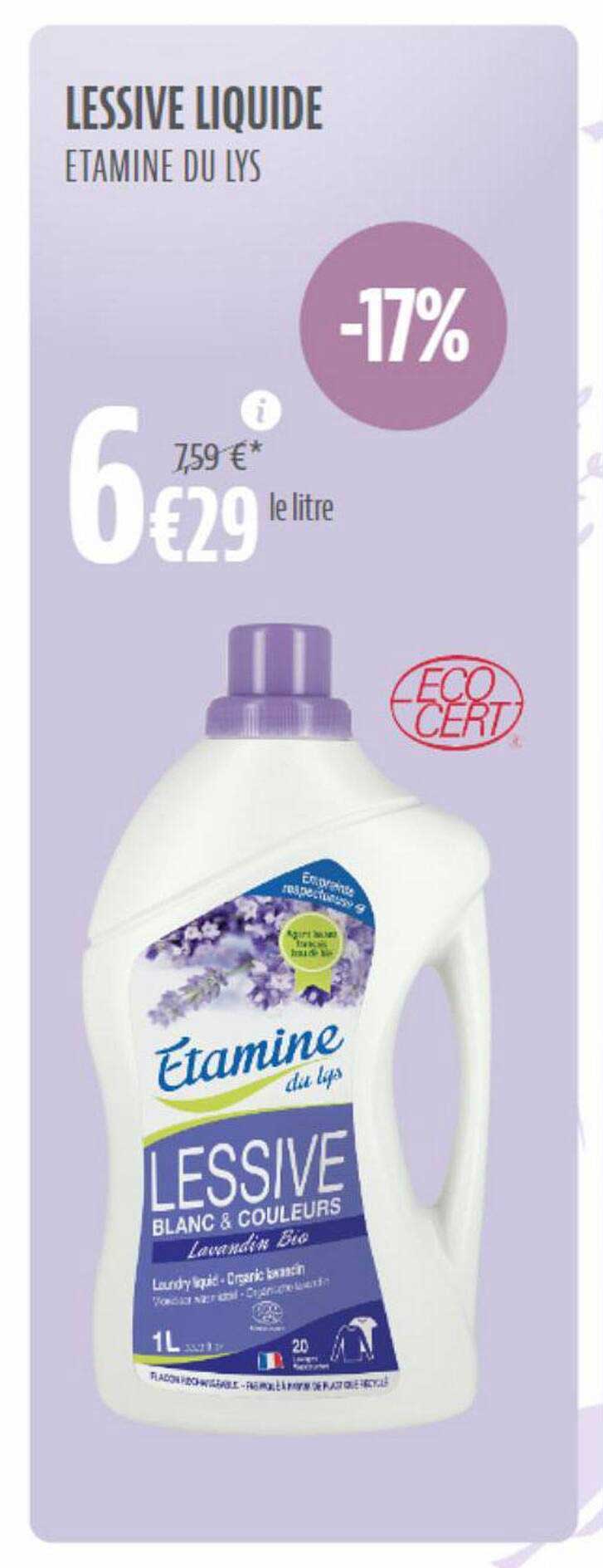 lessive liquide étamine du lys