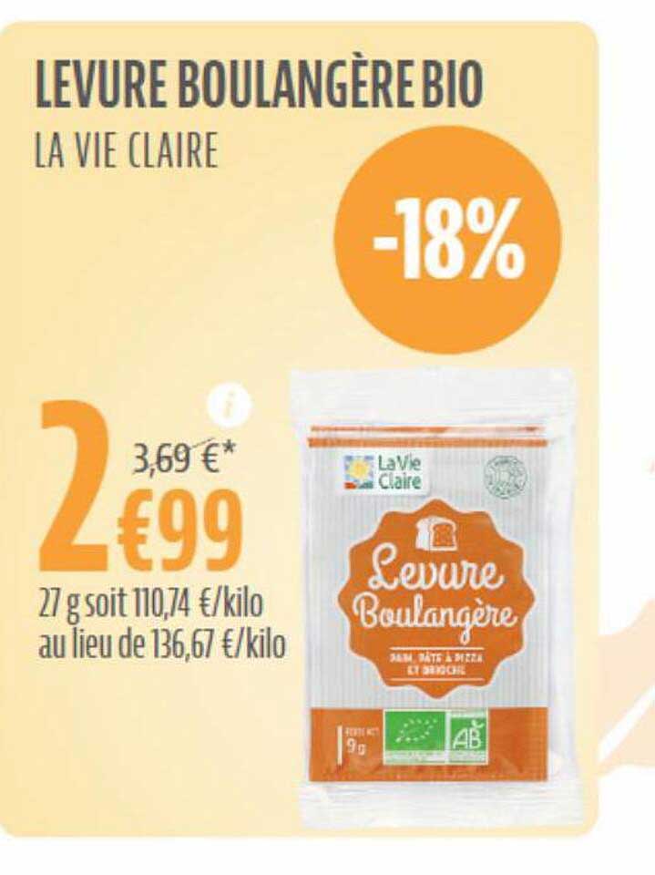 levure boulangère bio la vie claire