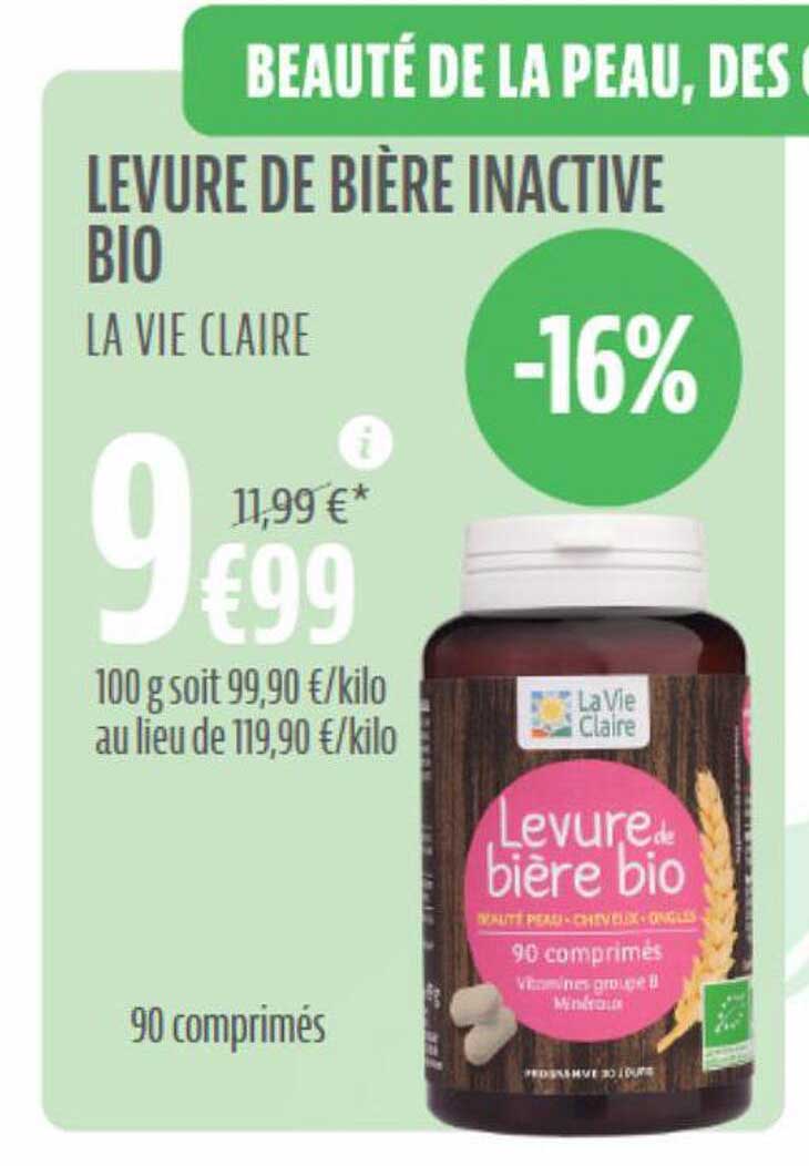 levure de bière inactive bio la vie claire