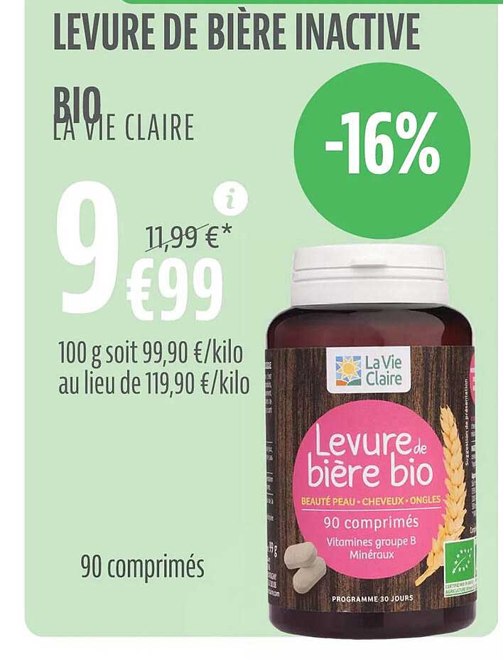 levure de bière inactive bio la vie claire