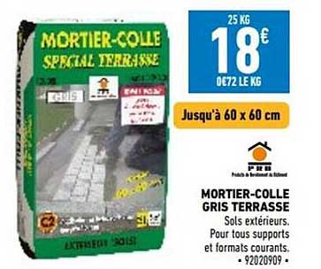 mortier-colle gris terrasse