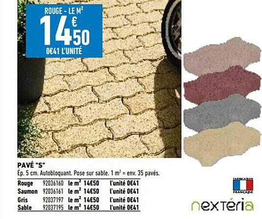 pavé "s" nextéria