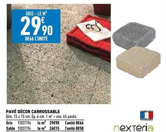 pavé décor carrossable nextéria