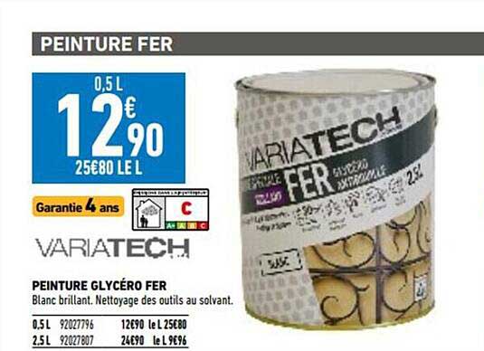 Peinture Glycéro Fer Variatech