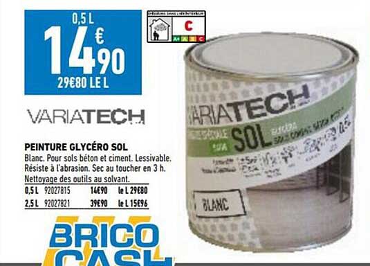 peinture glycéro sol variatech