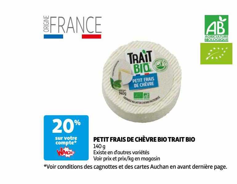 petit frais de chèvre bio trait bio