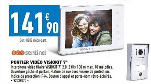 Portier Vidéo Visiokit 7" Scs Sentinel