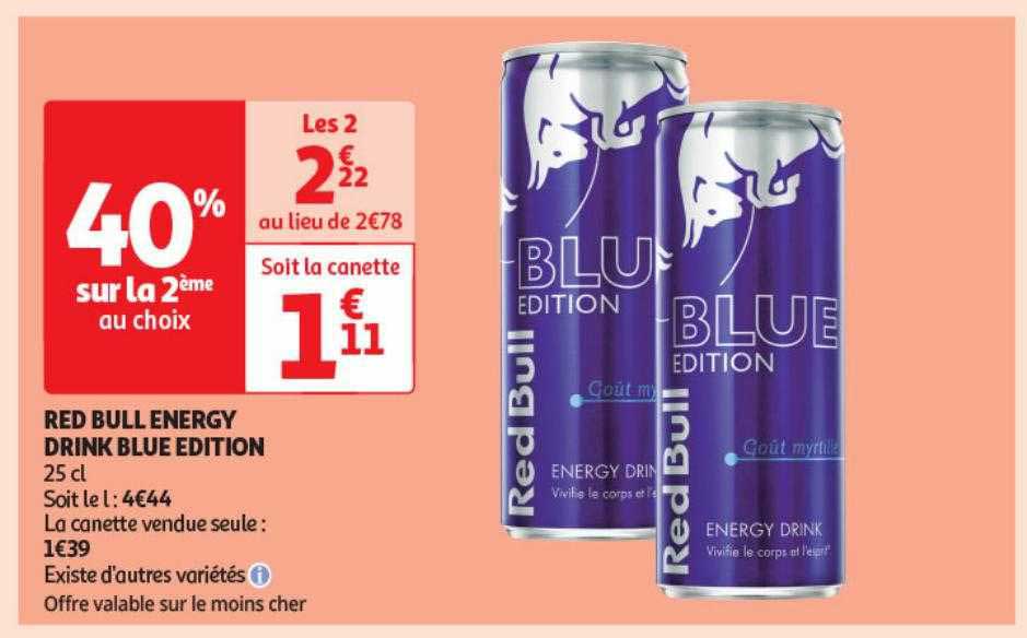 red bull energy drink blue edition