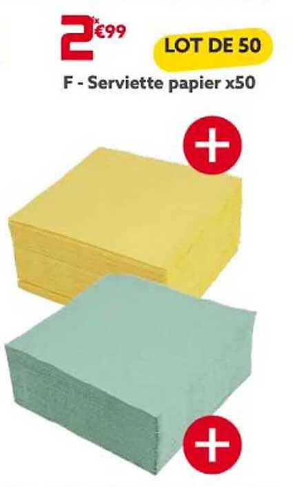 Serviette Papier X50