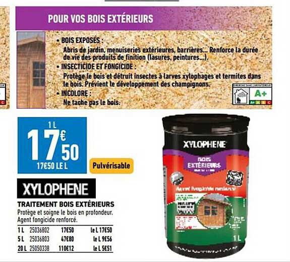 traitement bois extérieurs xylophene
