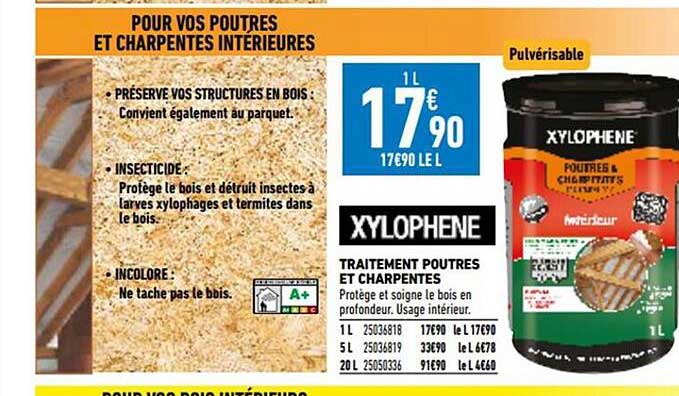 traitement poutres et charpentes xylophene