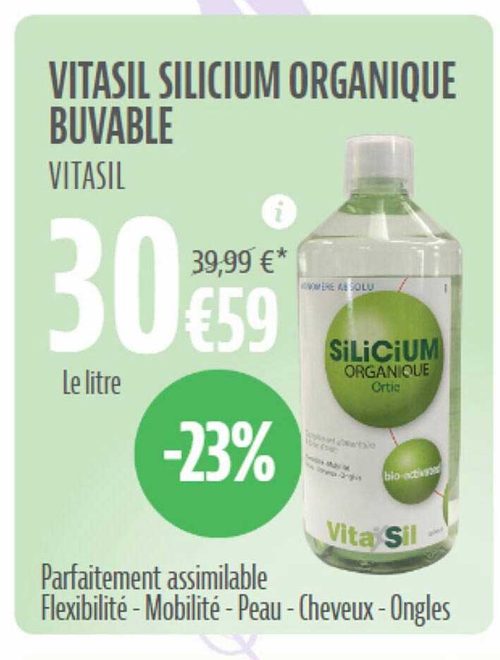 Vitasil Silicium Organique Buvable Vitasil