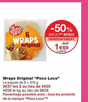 wraps original "poco loco"