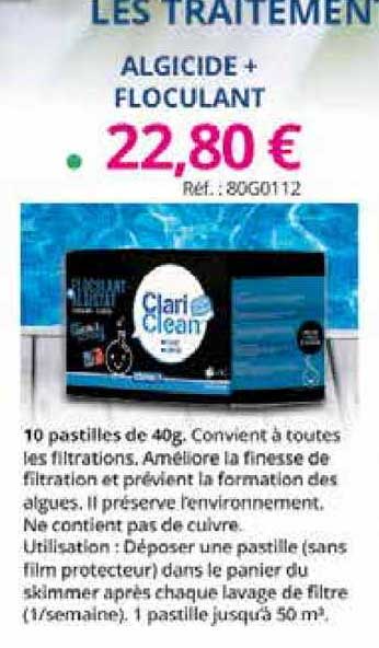 algicide + floculant