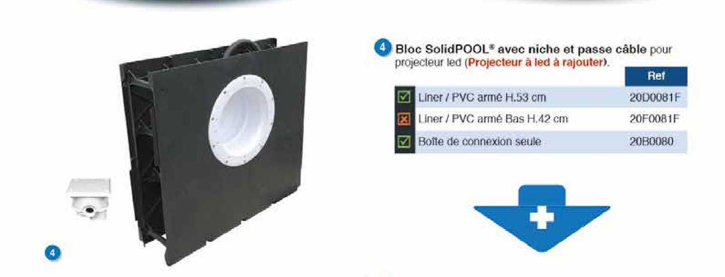 bloc solidpool avec niche et passe